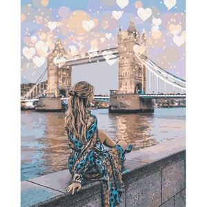 Картина по номерам, Романтичный Лондон, 40 х 50 см, Идейка КНО4574