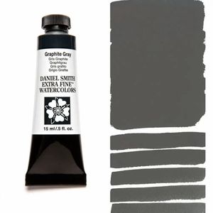 Акварельная краска, Серый графит Graphite Gray, s1, 15 мл, Дэниэль Смит (Daniel Smith)