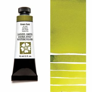 Акварельная краска, Зелёный золотой Green Gold, s2, 15 мл, Дэниэль Смит (Daniel Smith)