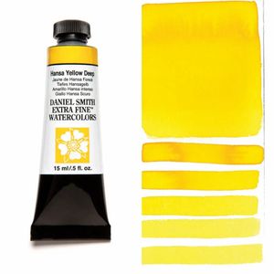Акварельная краска, Жёлтый тёмный Ганза Hansa Yellow Deep, s1, 15 мл, Дэниэль Смит (Daniel Smith)