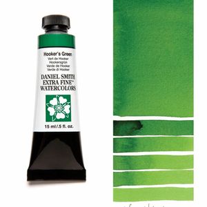 Акварельная краска, Зелёный Хукера Hooker’s Green, s1, 15 мл, Дэниэль Смит (Daniel Smith)