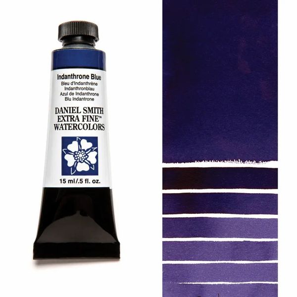 Акварельная краска, Синий индантрен Indanthrone Blue, s2, 15 мл, Дэниэль Смит (Daniel Smith)