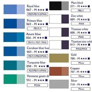 Краска масляная, Королевский синий №067, 40 мл, Lefranc Fine,  Royal blue