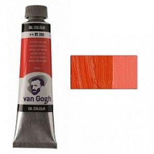 Краска масляная, AZO Красный средний 393, 40 мл, Ван Гог (Van Gogh)