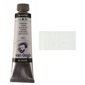Фарба олійна, Білила титанові (на сафлоровій олії) 105, 40 мл, Ван Гог (Van Gogh)