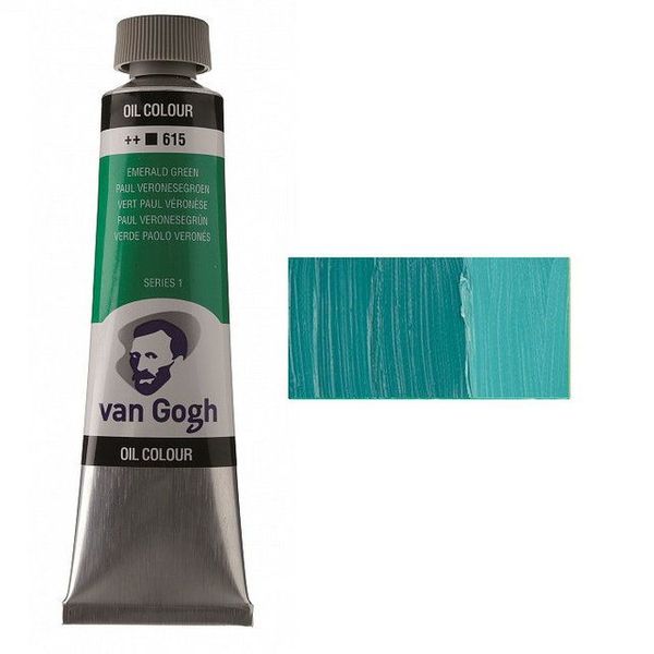 Краска масляная, Изумрудный 615, 40 мл, Ван Гог (Van Gogh)