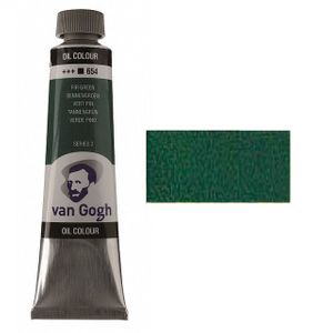 Краска масляная, Пихтовый зеленый 654, 40 мл, Ван Гог (Van Gogh)