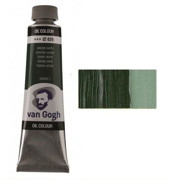 Фарба олійна, Зелена земля 629, 40 мл,  Ван Гог (Van Gogh)