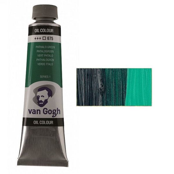 Краска масляная, Зеленый ФЦ 675, 40 мл, Ван Гог (Van Gogh)