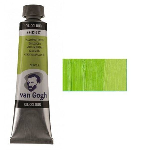 Краска масляная, Желтовато-зеленый 617, 40 мл, Ван Гог (Van Gogh)