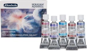 Набір акварельних фарб Super granulation Galaxy, 5 кол., туба 5 мл, Horadam, Schmincke