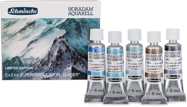 Набір акварельних фарб Super granulation Glacier 5 кол, Horadam Schmincke