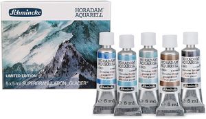 Набор акварельных красок Super granulation Glacier 5 цв, Horadam Schmincke