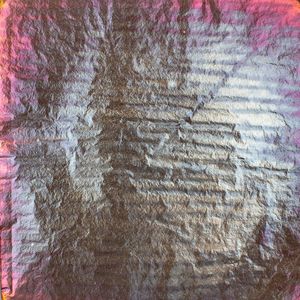 Цветная поталь оксид, №07 Черно-бронзовый с фиолетовыми краями, 5 листов, 14 на 14 см