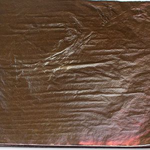 Цветная поталь оксид, №07 Черно-бронзовый с фиолетовыми краями, 5 листов, 14 на 14 см