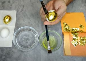 Поталь в книге, золото 2.0, 25 листов, 14 на 14 см