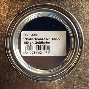 Метал. пігмент для полірування суперблискучий, Чисте золотоGoldfarbe, 250 г, зернистість 12000 (дуже тонкий помол), Noris