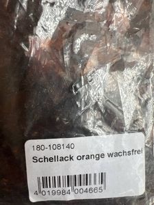 Шеллак безвосковой Апельсиновый хлопья Schellack, orange, wachsfrei 1 кг, Noris