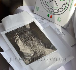 Поталь срібна, 16 на 16 см, 50 аркушів, Націоналє (Nazionale)