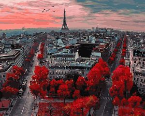 Картина по номерам, Алые краски Парижа, 40 x 50 см, БрашМи (BrushMe)