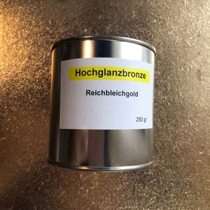 Металевий пігмент суперблискучий, Богате бліде золото Reichbleichgold, 250 г, зернистість 6000, Noris