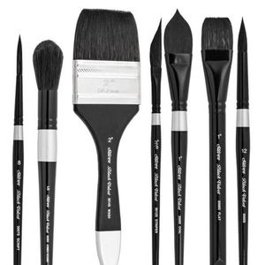 Кисть круглая белка микс, №6, Black Velvet 3000S, Silver Brush