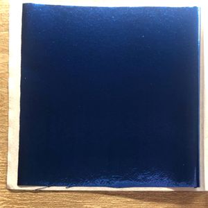 Зеркальная поталь №21 Синий, 25 листов, 80 на 85 мм