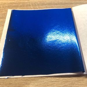 Зеркальная поталь №21 Синий, 25 листов, 80 на 85 мм