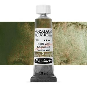 Акварельна фарба з грануляцією, Tundra green, Зелёный, туба 15мл, AQ 14, Horadam, Schmincke 985