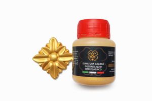 Жидкая поталь краска Золото, 100 мл, ORO DI BASE PG, (не темнеет)