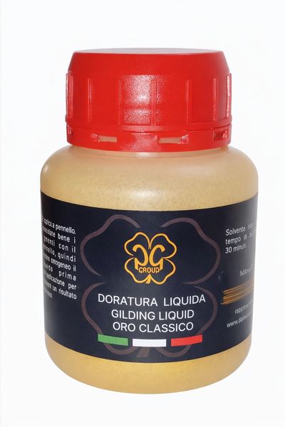 Жидкая поталь краска Золото, 100 мл, ORO DI BASE PG, (не темнеет)